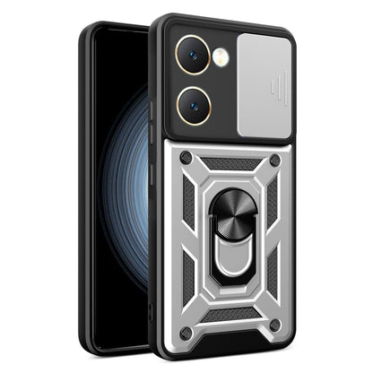 Sliding Camera Cover Design TPU+PC Phone Case, For vivo iQOO Z9x, For vivo iQOO Z9 Turbo 5G, For vivo Y03