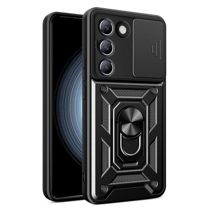 Sliding Camera Cover Design TPU+PC Phone Case, For vivo V30 Lite 5G India / Y100 IDN, For vivo Y200e 5G Global, For vivo V30 / V30 Pro