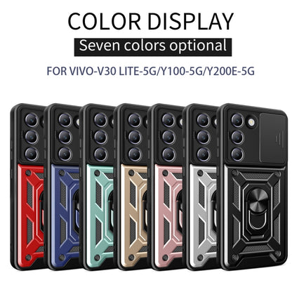 Sliding Camera Cover Design TPU+PC Phone Case, For vivo V30 Lite 5G India / Y100 IDN, For vivo Y200e 5G Global, For vivo V30 / V30 Pro