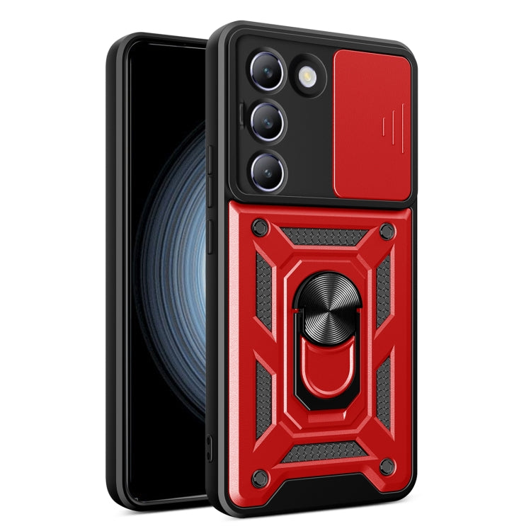 Sliding Camera Cover Design TPU+PC Phone Case, For vivo V30 Lite 5G India / Y100 IDN, For vivo Y200e 5G Global, For vivo V30 / V30 Pro