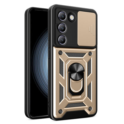Sliding Camera Cover Design TPU+PC Phone Case, For vivo V30 Lite 5G India / Y100 IDN, For vivo Y200e 5G Global, For vivo V30 / V30 Pro
