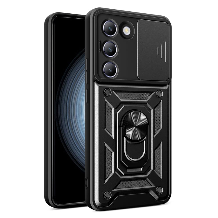 Sliding Camera Cover Design TPU+PC Phone Case, For vivo V30 Lite 5G India / Y100 IDN, For vivo Y200e 5G Global, For vivo V30 / V30 Pro