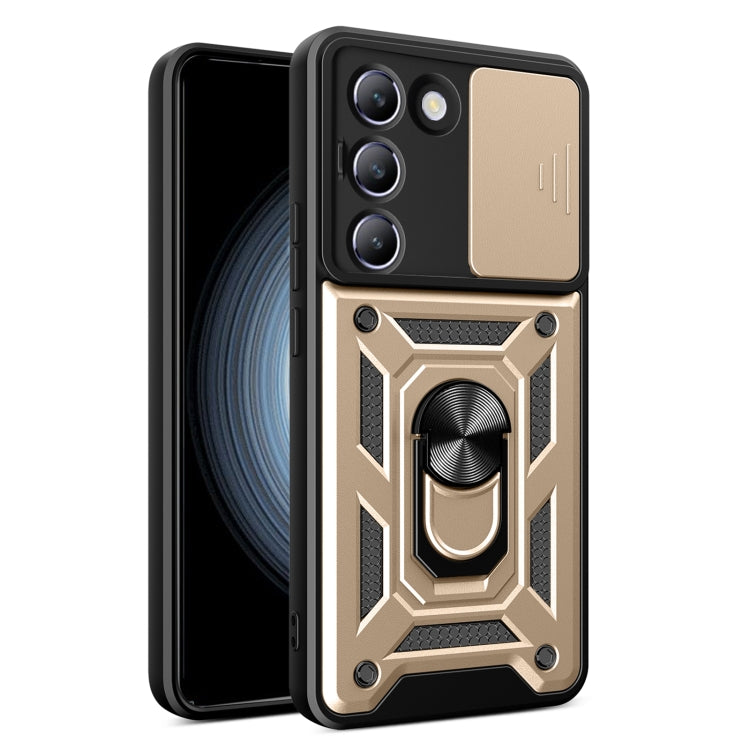 Sliding Camera Cover Design TPU+PC Phone Case, For vivo V30 Lite 5G India / Y100 IDN, For vivo Y200e 5G Global, For vivo V30 / V30 Pro