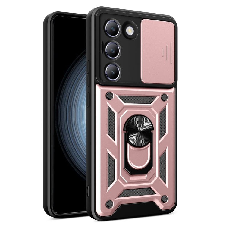 Sliding Camera Cover Design TPU+PC Phone Case, For vivo V30 Lite 5G India / Y100 IDN, For vivo Y200e 5G Global, For vivo V30 / V30 Pro