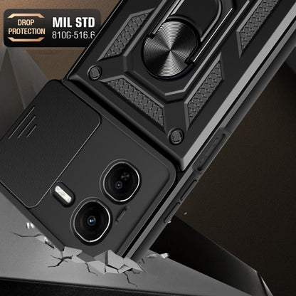 Sliding Camera Cover Design TPU+PC Phone Case, For vivo iQOO Z9x, For vivo iQOO Z9 Turbo 5G, For vivo Y03