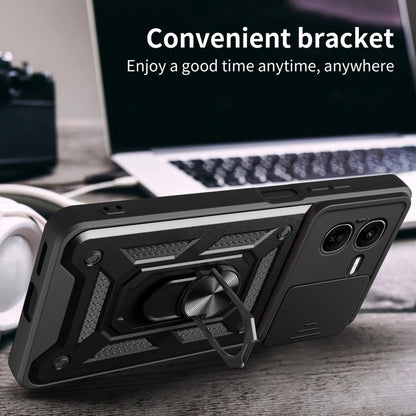 Sliding Camera Cover Design TPU+PC Phone Case, For vivo iQOO Z9x, For vivo iQOO Z9 Turbo 5G, For vivo Y03