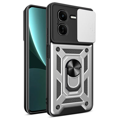 Sliding Camera Cover Design TPU+PC Phone Case, For vivo iQOO Z9x, For vivo iQOO Z9 Turbo 5G, For vivo Y03