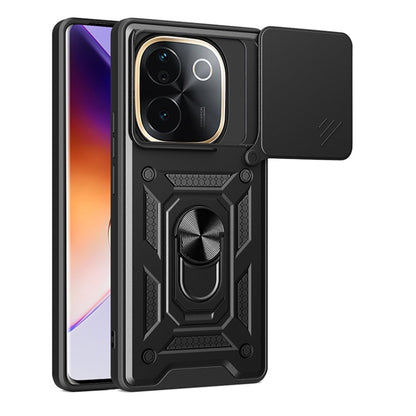Sliding Camera Cover Design TPU+PC Phone Case, For vivo V40 Lite 5G IDN, For vivo Y300 Pro Global, For vivo iQOO Z9s Pro 5G India