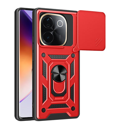Sliding Camera Cover Design TPU+PC Phone Case, For vivo V40 Lite 5G IDN, For vivo Y300 Pro Global, For vivo iQOO Z9s Pro 5G India