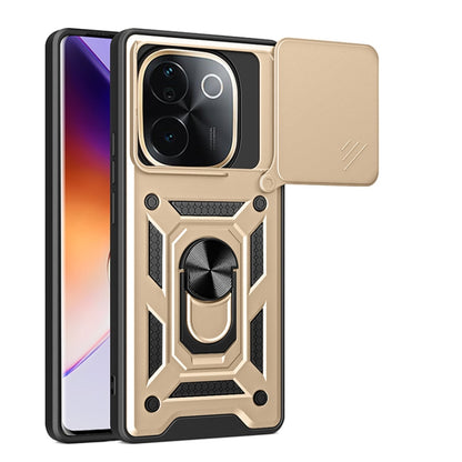 Sliding Camera Cover Design TPU+PC Phone Case, For vivo V40 Lite 5G IDN, For vivo Y300 Pro Global, For vivo iQOO Z9s Pro 5G India