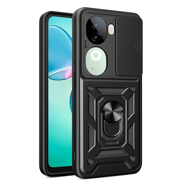 Sliding Camera Cover Design TPU+PC Phone Case, For vivo iQOO Z9s 5G Global, For vivo V40 / V40 Pro / S19 Pro, For vivo Y28 4G