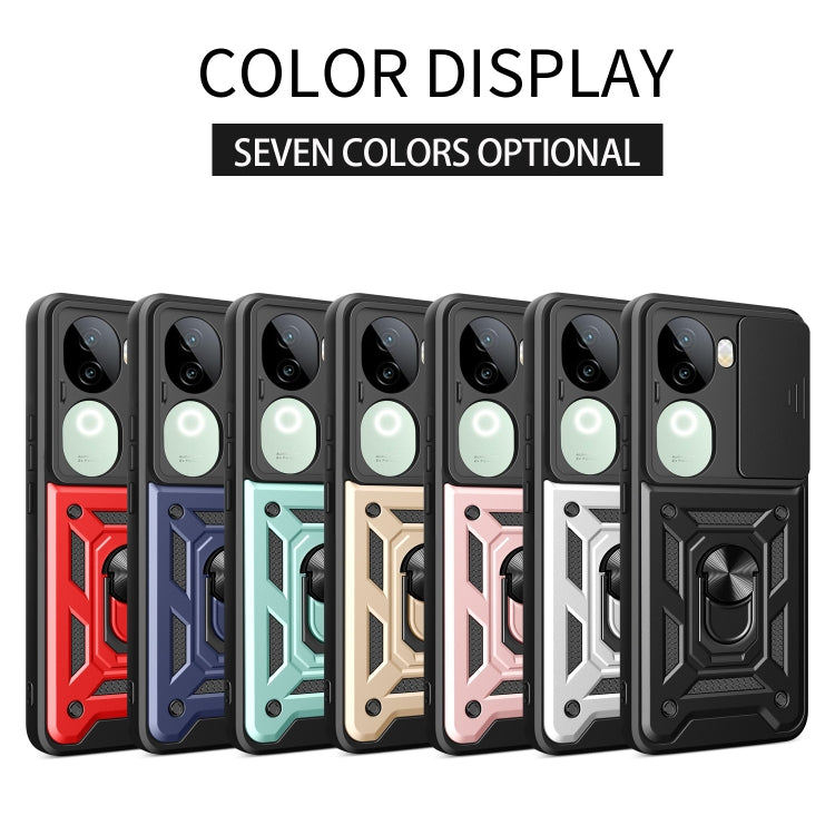 Sliding Camera Cover Design TPU+PC Phone Case, For vivo iQOO Z9s 5G Global, For vivo V40 / V40 Pro / S19 Pro, For vivo Y28 4G