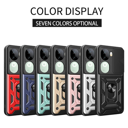 Sliding Camera Cover Design TPU+PC Phone Case, For vivo iQOO Z9s 5G Global, For vivo V40 / V40 Pro / S19 Pro, For vivo Y28 4G