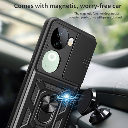Sliding Camera Cover Design TPU+PC Phone Case, For vivo iQOO Z9s 5G Global, For vivo V40 / V40 Pro / S19 Pro, For vivo Y28 4G