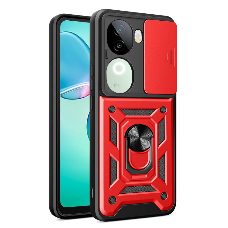 Sliding Camera Cover Design TPU+PC Phone Case, For vivo iQOO Z9s 5G Global, For vivo V40 / V40 Pro / S19 Pro, For vivo Y28 4G