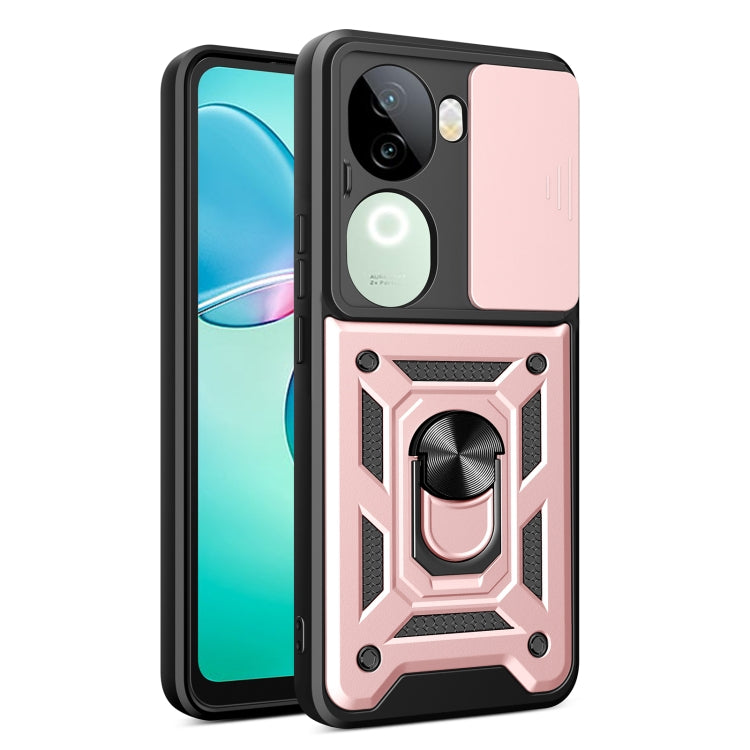 Sliding Camera Cover Design TPU+PC Phone Case, For vivo iQOO Z9s 5G Global, For vivo V40 / V40 Pro / S19 Pro, For vivo Y28 4G