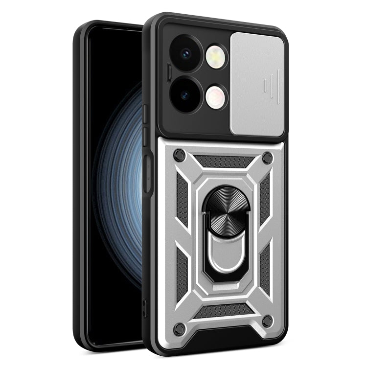 Sliding Camera Cover Design TPU+PC Phone Case, For vivo iQOO Z9s 5G Global, For vivo V40 / V40 Pro / S19 Pro, For vivo Y28 4G
