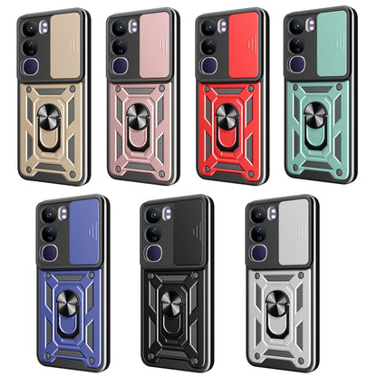 Sliding Camera Cover Design TPU+PC Phone Case, For vivo V40 Lite 5G IDN, For vivo Y300 Pro Global, For vivo iQOO Z9s Pro 5G India