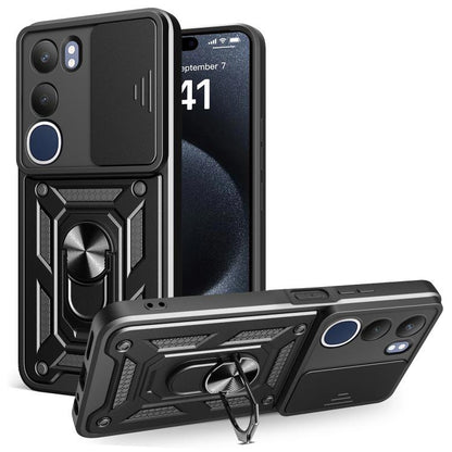 Sliding Camera Cover Design TPU+PC Phone Case, For vivo V50 5G, For vivo iQOO 13 5G, For vivo Y19s