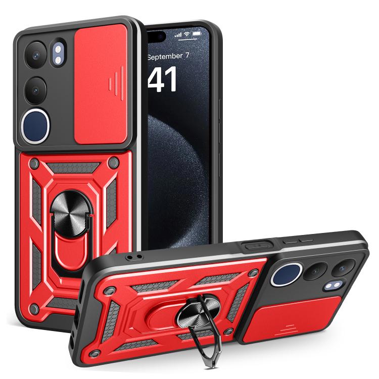 Sliding Camera Cover Design TPU+PC Phone Case, For vivo V50 5G, For vivo iQOO 13 5G, For vivo Y19s