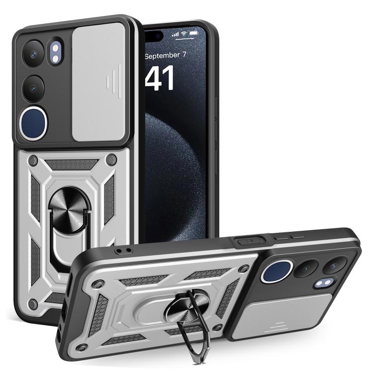 Sliding Camera Cover Design TPU+PC Phone Case, For vivo V50 5G, For vivo iQOO 13 5G, For vivo Y19s