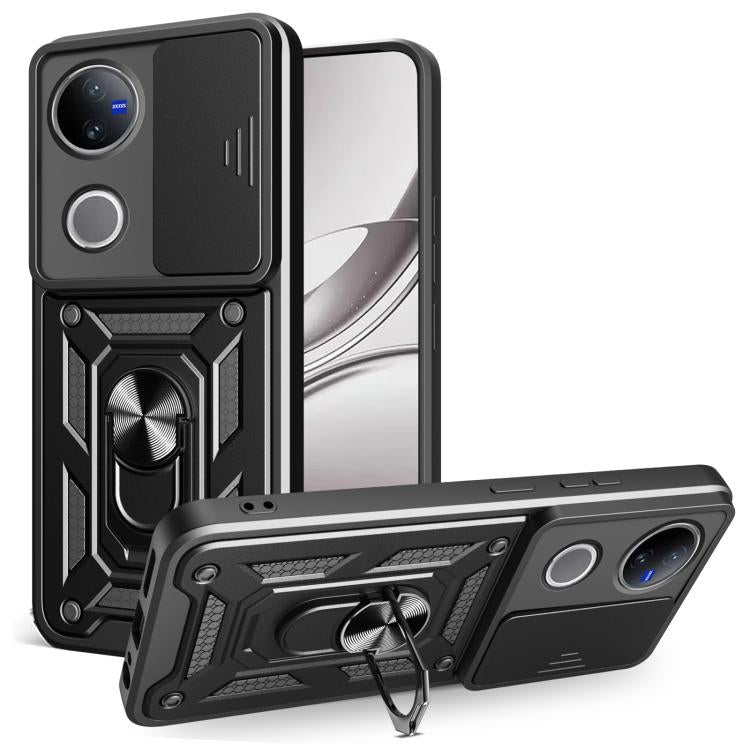 Sliding Camera Cover Design TPU+PC Phone Case, For vivo V50 5G, For vivo iQOO 13 5G, For vivo Y19s