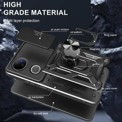 Sliding Camera Cover Design TPU+PC Phone Case, For vivo V50 5G, For vivo iQOO 13 5G, For vivo Y19s