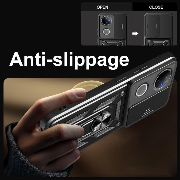 Sliding Camera Cover Design TPU+PC Phone Case, For vivo V50 5G, For vivo iQOO 13 5G, For vivo Y19s