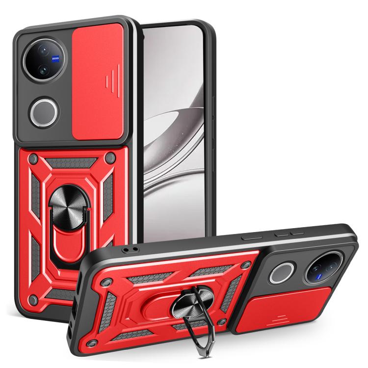 Sliding Camera Cover Design TPU+PC Phone Case, For vivo V50 5G, For vivo iQOO 13 5G, For vivo Y19s