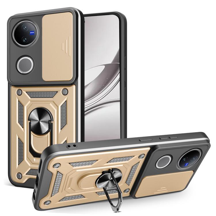 Sliding Camera Cover Design TPU+PC Phone Case, For vivo V50 5G, For vivo iQOO 13 5G, For vivo Y19s