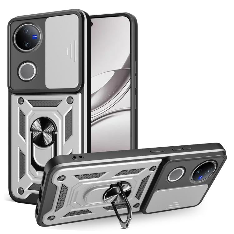 Sliding Camera Cover Design TPU+PC Phone Case, For vivo V50 5G, For vivo iQOO 13 5G, For vivo Y19s