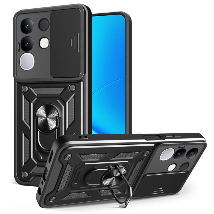 Sliding Camera Cover Design TPU+PC Phone Case, For vivo Y400 Pro 5G India, For vivo Y29s 5G / Y04 4G, For vivo Y29 4G