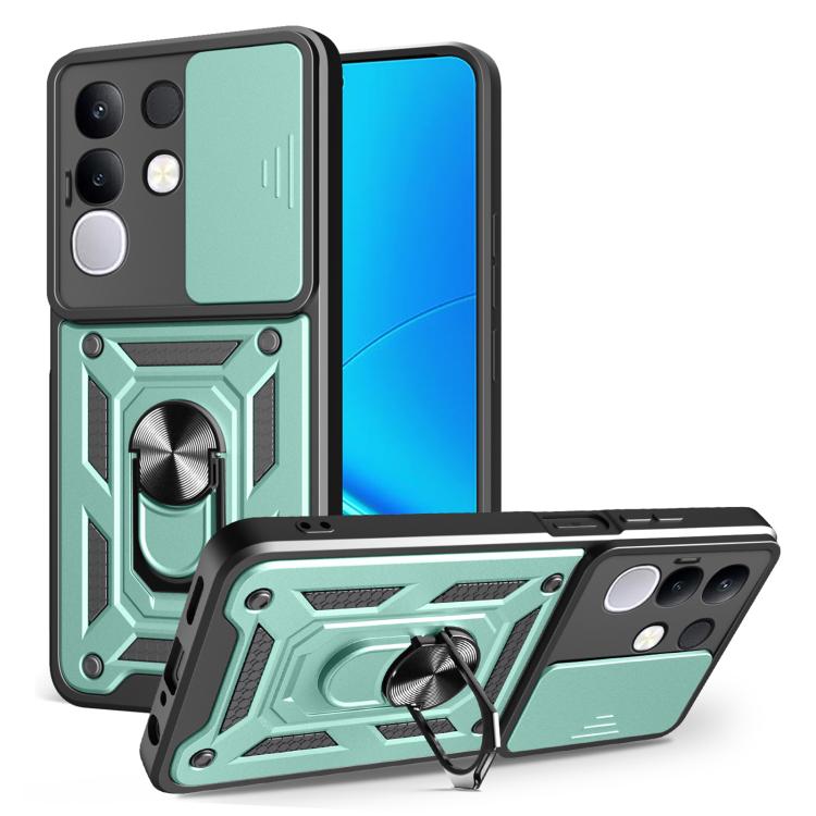 Sliding Camera Cover Design TPU+PC Phone Case, For vivo Y400 Pro 5G India, For vivo Y29s 5G / Y04 4G, For vivo Y29 4G