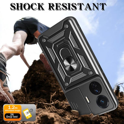 Sliding Camera Cover Design TPU+PC Phone Case, For vivo T1 Pro, For vivo Y15s