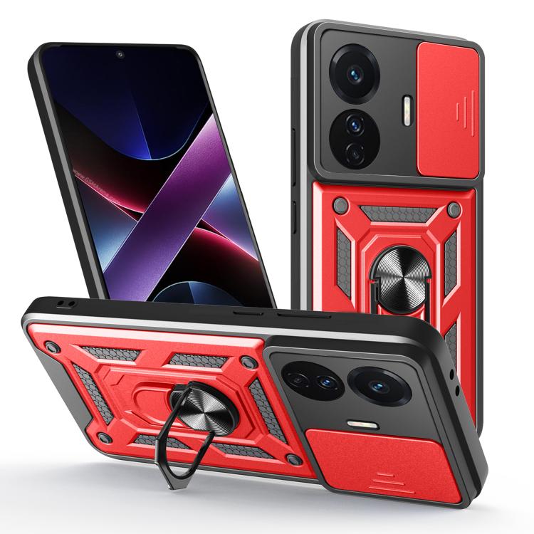 Sliding Camera Cover Design TPU+PC Phone Case, For vivo S17 Pro 5G/V29 5G, For vivo V25 5G/V25e 4G/X80 Lite 5G, For vivo T1 Pro