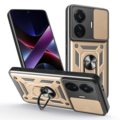 Sliding Camera Cover Design TPU+PC Phone Case, For vivo S17 Pro 5G/V29 5G, For vivo V25 5G/V25e 4G/X80 Lite 5G, For vivo T1 Pro