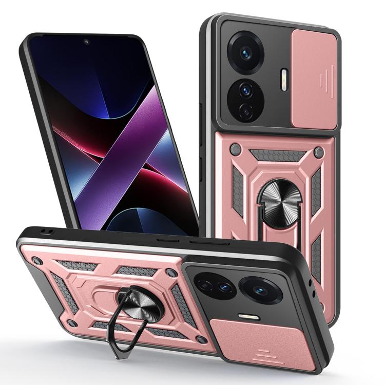 Sliding Camera Cover Design TPU+PC Phone Case, For vivo T1 Pro, For vivo Y15s