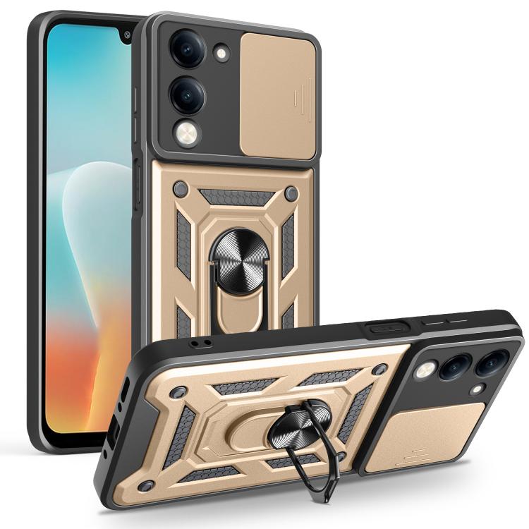 Sliding Camera Cover Design TPU+PC Phone Case, For vivo Y400 Pro 5G India, For vivo Y29s 5G / Y04 4G, For vivo Y29 4G