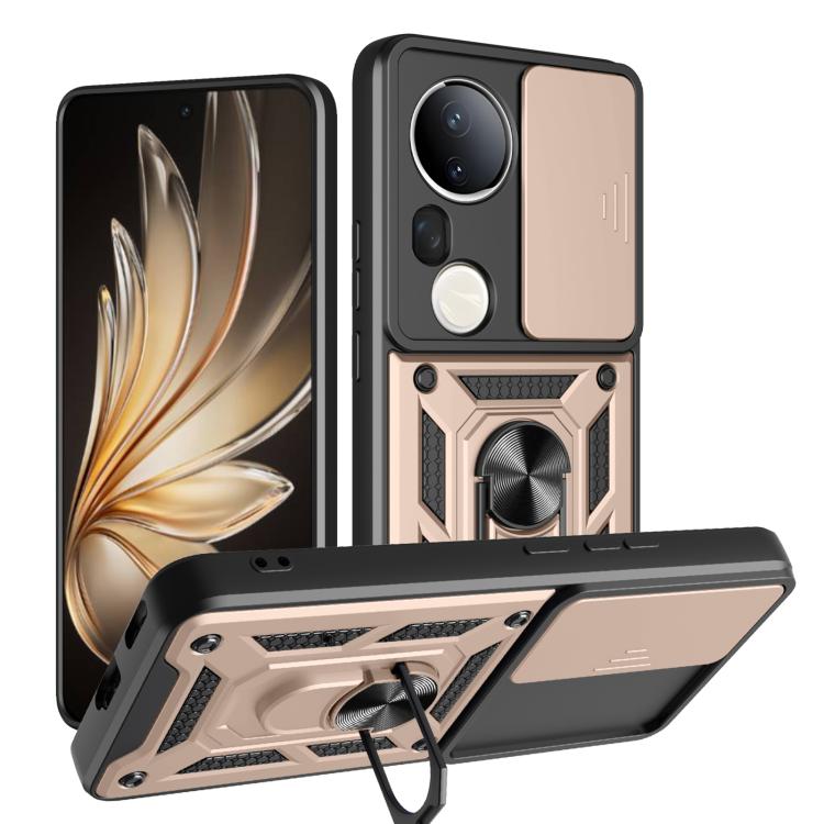 Sliding Camera Cover Design TPU+PC Phone Case, For vivo Y400 5G, For vivo V60 5G, For vivo S20 Pro / T4 Ultra 5G
