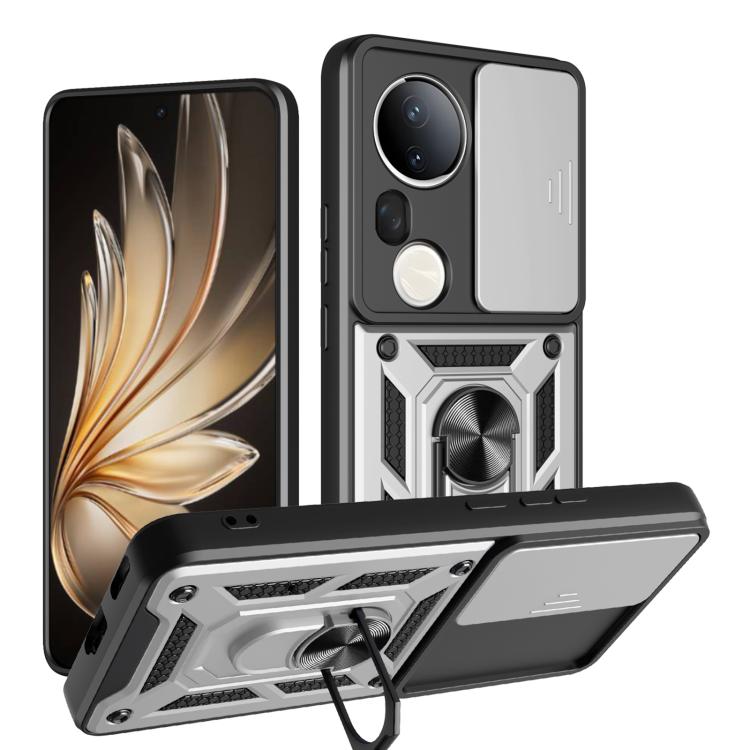Sliding Camera Cover Design TPU+PC Phone Case, For vivo Y400 5G, For vivo V60 5G, For vivo S20 Pro / T4 Ultra 5G