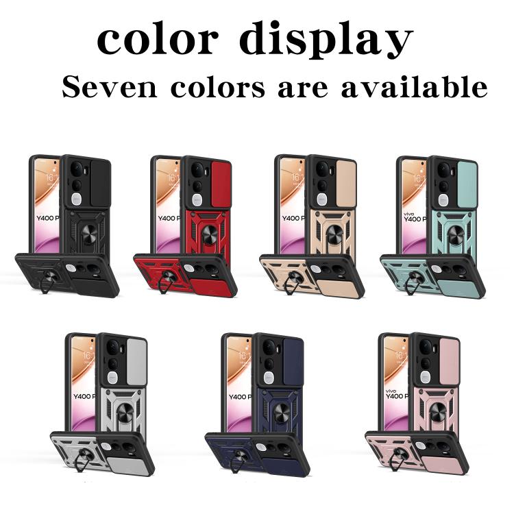 Sliding Camera Cover Design TPU+PC Phone Case, For vivo Y400 Pro 5G India, For vivo Y29s 5G / Y04 4G, For vivo Y29 4G