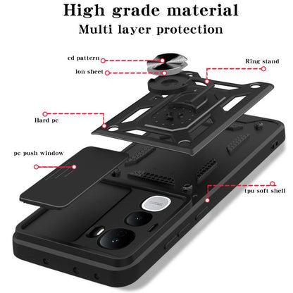 Sliding Camera Cover Design TPU+PC Phone Case, For vivo Y400 Pro 5G India, For vivo Y29s 5G / Y04 4G, For vivo Y29 4G
