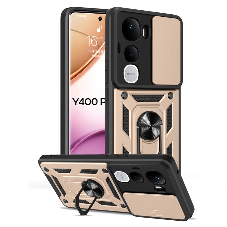 Sliding Camera Cover Design TPU+PC Phone Case, For vivo Y400 Pro 5G India, For vivo Y29s 5G / Y04 4G, For vivo Y29 4G