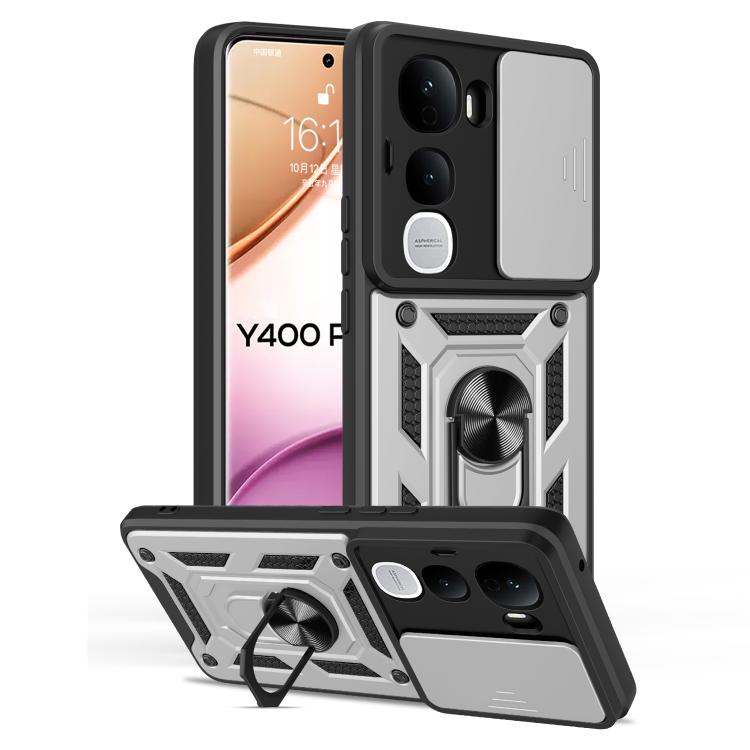 Sliding Camera Cover Design TPU+PC Phone Case, For vivo Y400 Pro 5G India, For vivo Y29s 5G / Y04 4G, For vivo Y29 4G