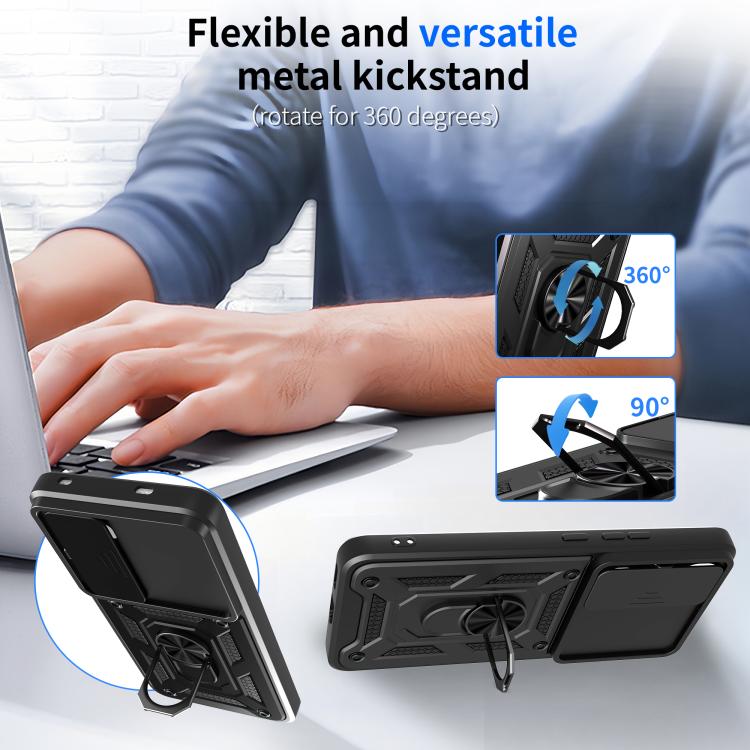 Sliding Camera Cover Design TPU+PC Phone Case, For vivo Y400 5G, For vivo V60 5G, For vivo S20 Pro / T4 Ultra 5G
