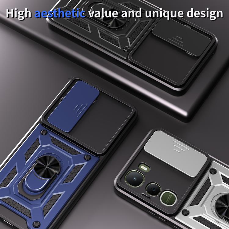 Sliding Camera Cover Design TPU+PC Phone Case, For vivo Y400 5G, For vivo V60 5G, For vivo S20 Pro / T4 Ultra 5G