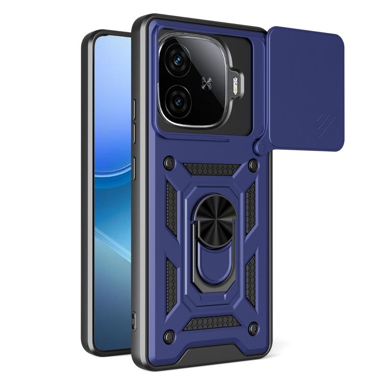 Sliding Camera Cover Design TPU+PC Phone Case, For vivo iQOO Z9x, For vivo iQOO Z9 Turbo 5G, For vivo Y03