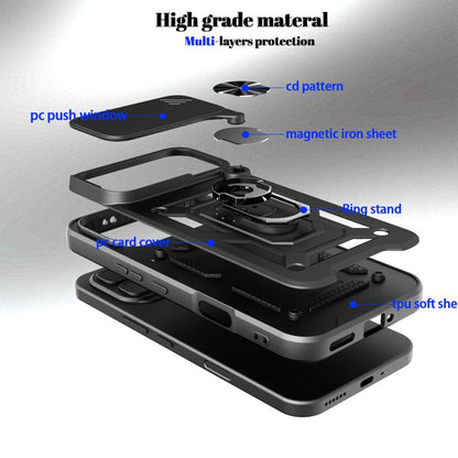 Sliding Camera Cover Design TPU+PC Phone Case, For vivo X300 FE 5G Russia / Zeiss, For vivo V70 5G, For vivo X300 Pro