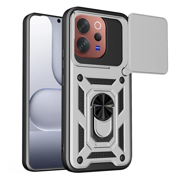 Sliding Camera Cover Design TPU+PC Phone Case, For vivo X300 FE 5G Russia / Zeiss, For vivo V70 5G, For vivo X300 Pro