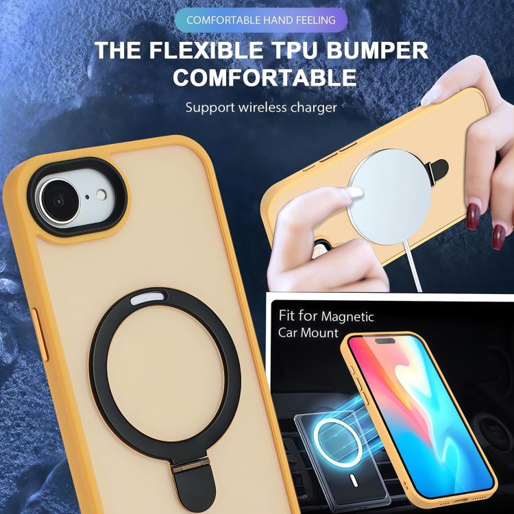 Skin-feel MagSafe Holder PC Hybrid TPU Phone Case, For iPhone 16e, For iPhone 16 Pro Max, For iPhone 16 Pro Apple Accessories engski4427 iPhone 16e - APEXEL INDIA - Mobile Lens - Mobile Camera Lens - Cellphone Accessories - Phone Lens - Smartphone Lens
